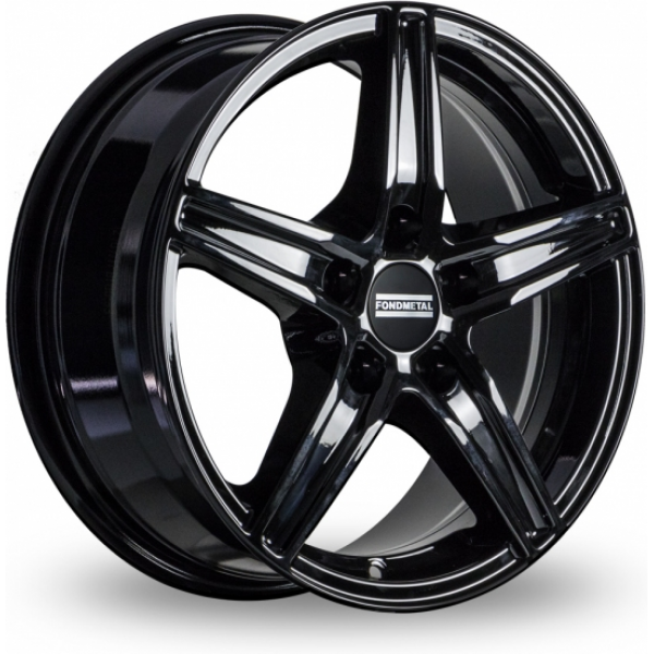 Fondmetal 8 100 7 R17 PCD:5/112 ET:35 DIA:75 Glossy Black Machined