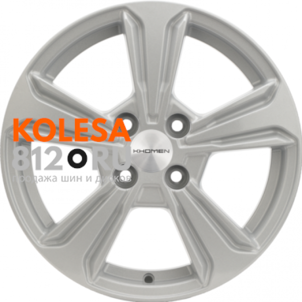 Khomen Wheels KHW1502 6 R15 PCD:4/100 ET:45 DIA:54.1 F-Silver