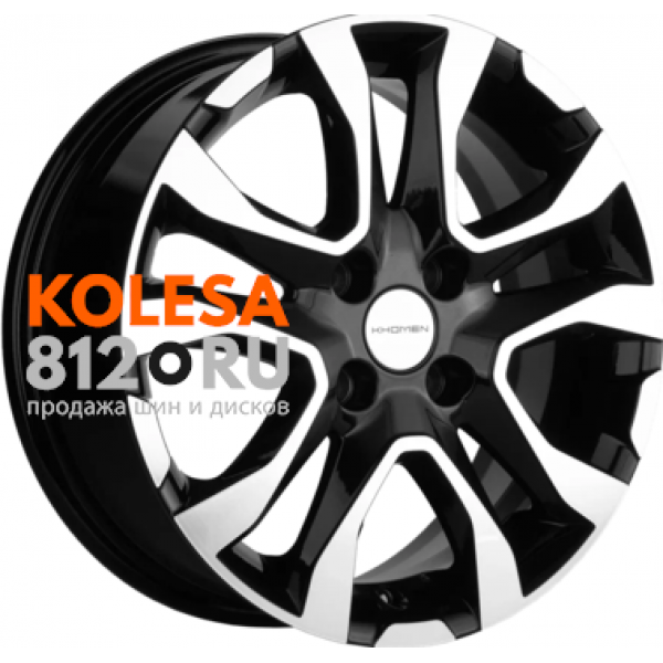 Khomen Wheels KHW1503 6 R15 PCD:4/100 ET:50 DIA:60.1 Black-FP