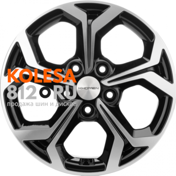 Khomen Wheels KHW1606 6.5 R16 PCD:5/114.3 ET:45 DIA:60.1 Black-FP