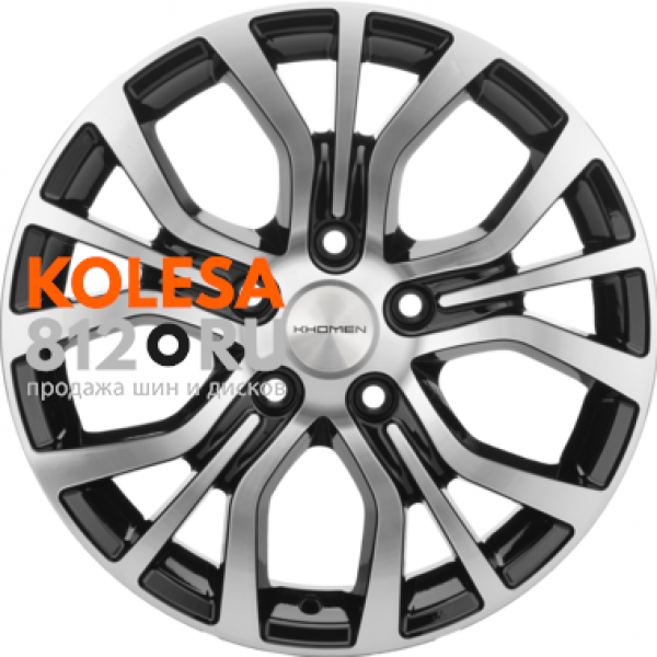 Khomen Wheels KHW1608 6.5 R16 PCD:5/114.3 ET:40 DIA:66.1 Black-FP