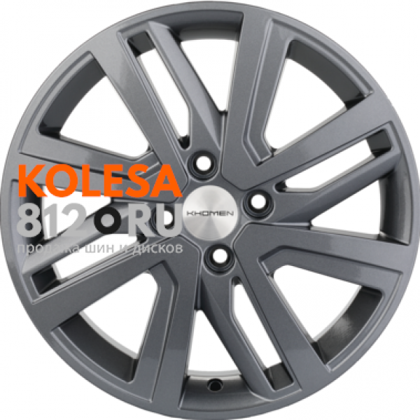 Khomen Wheels KHW1609 6 R16 PCD:4/100 ET:37 DIA:60.1 Gray