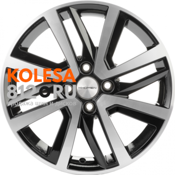 Khomen Wheels KHW1609 6 R16 PCD:4/100 ET:41 DIA:60.1 Black-FP