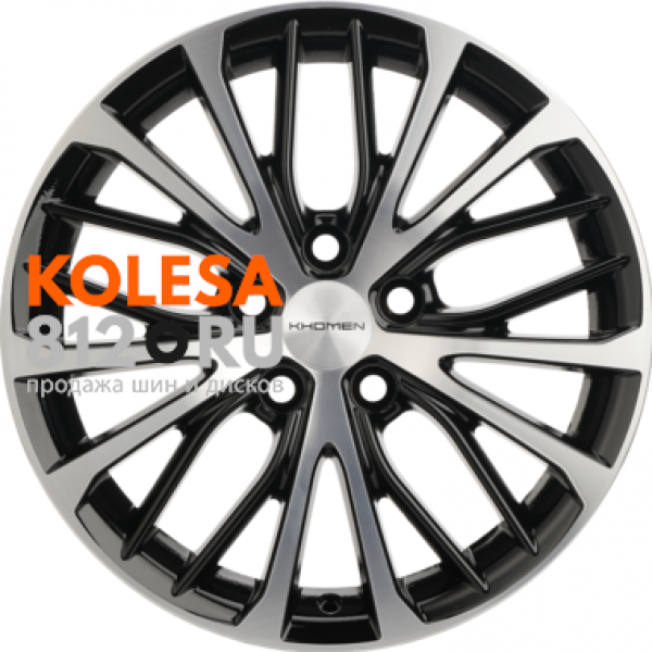 Khomen Wheels KHW1705 (Teana/X-trail) 7 R17 PCD:5/114.3 ET:45 DIA:66.1 Black-FP