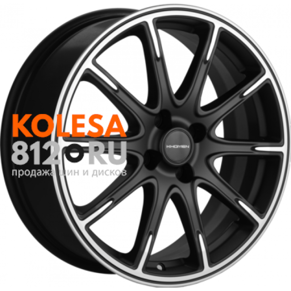 Khomen Wheels KHW1707 (Lada Vesta) 6.5 R17 PCD:4/100 ET:50 DIA:60.1 Black-FP matt