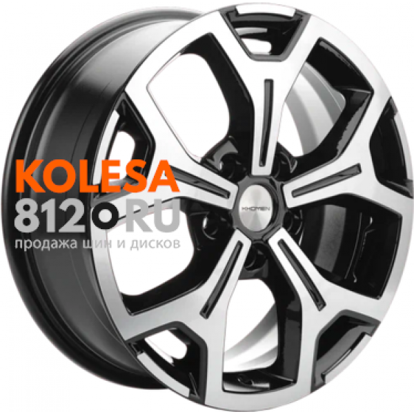 Khomen Wheels KHW1710 6.5 R17 PCD:5/114.3 ET:40 DIA:64.1 Black-FP