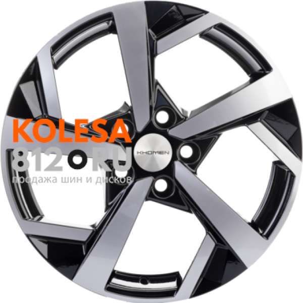 Khomen Wheels KHW1712 7 R17 PCD:5/112 ET:46 DIA:66.6 Black-FP