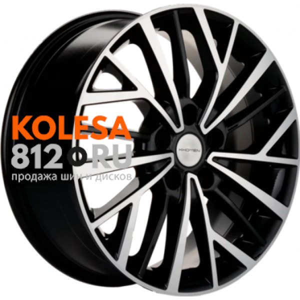 Khomen Wheels KHW1717 7 R17 PCD:5/108 ET:50 DIA:63.35 Black-FP