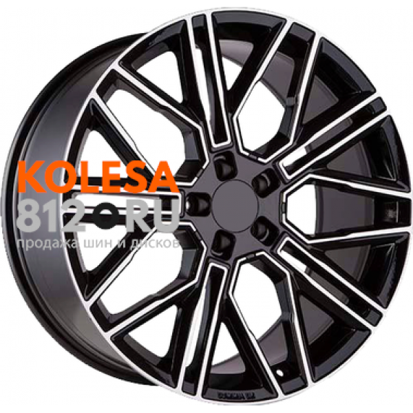 Khomen Wheels KHW2101 (Cayenne) 10.5 R21 PCD:5/130 ET:49 DIA:71.6 Black-FP