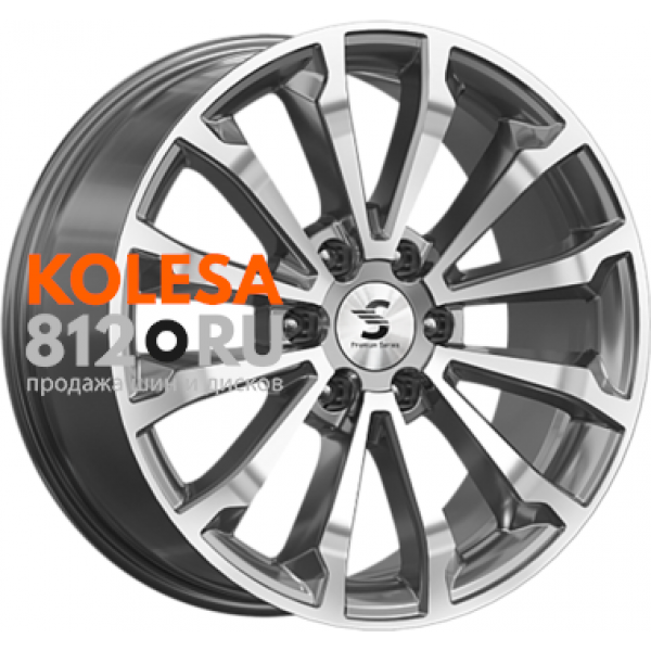 Premium Series КР006 8.5 R20 PCD:6/139.7 ET:25 DIA:106.1 Diamond Gloss Graphite