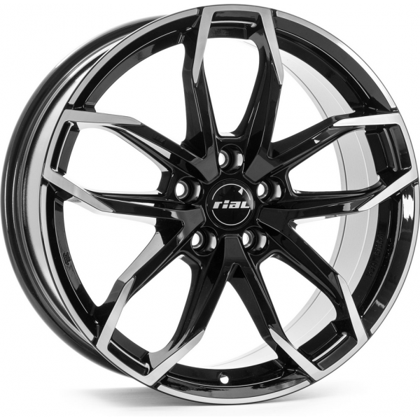 Rial Lucca 8 R18 PCD:5/108 ET:45 DIA:70.1 diamond black front polished