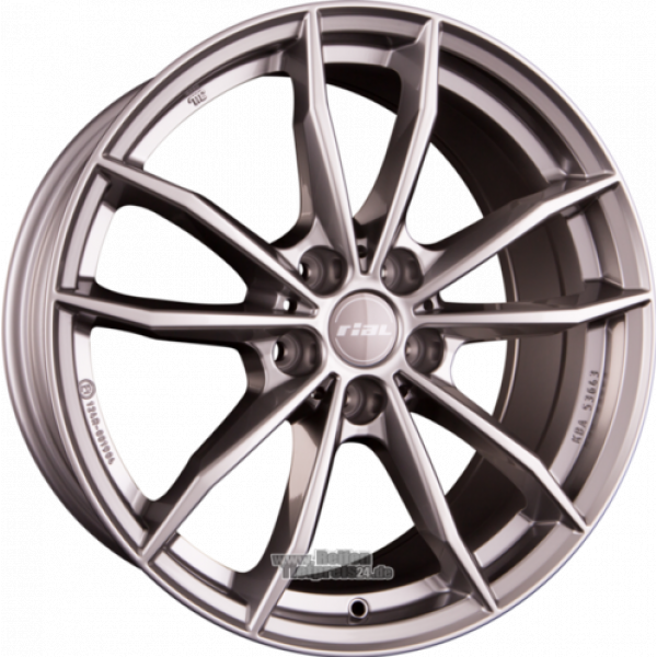 Rial X12 7 R17 PCD:5/112 ET:40 DIA:57.1 metal grey